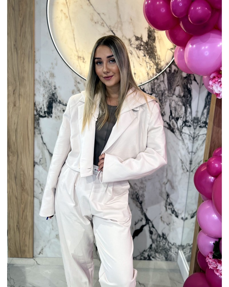 Marynarka krótka z odpinanym kapturem By o la la...! nude