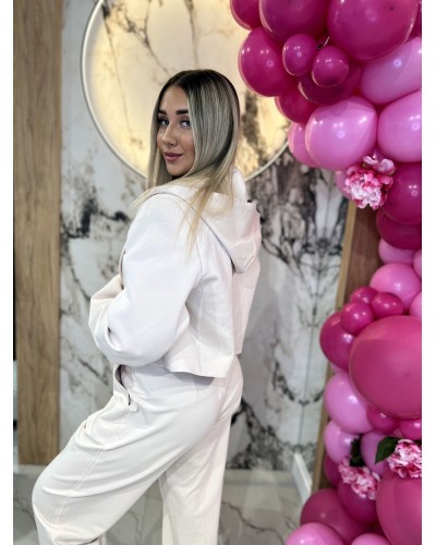 Marynarka krótka z odpinanym kapturem By o la la...! nude