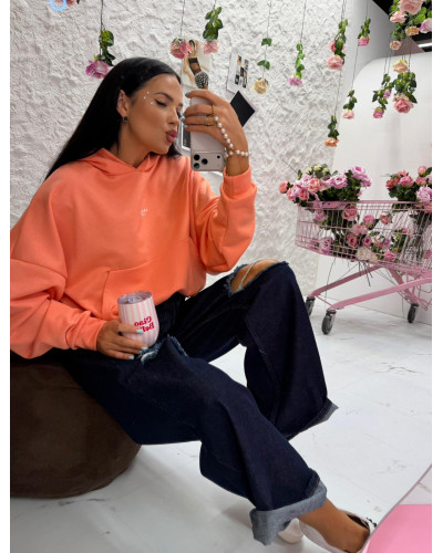 Bluza z kapturem La Milla pomarańcza