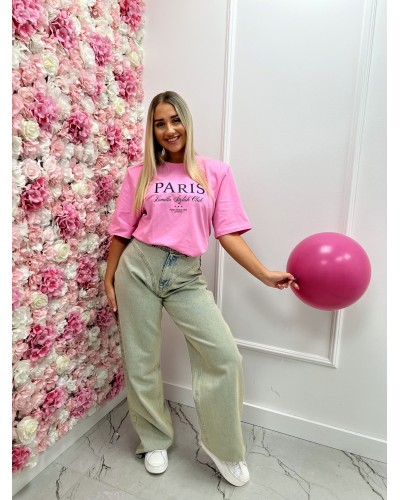 T-shirt Paris Stylish Club La Milla różowy