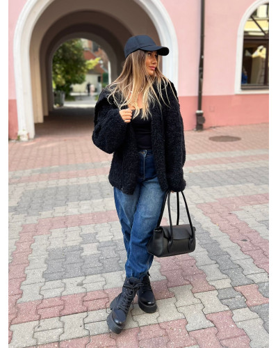Kurtka baranek Fiona czarna