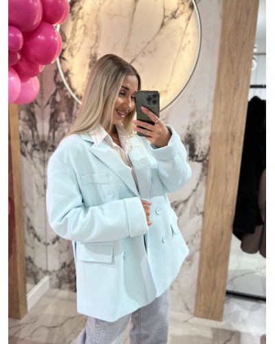 Marynarka dwurzędowa By o la la...! blue mint