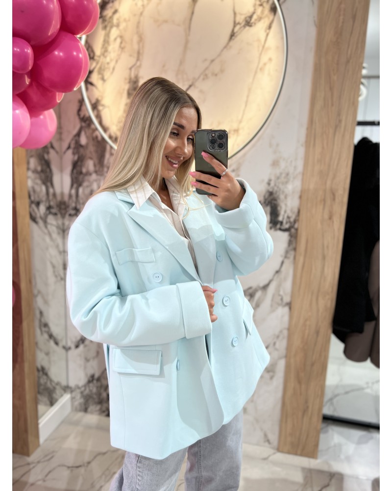 Marynarka dwurzędowa By o la la...! blue mint