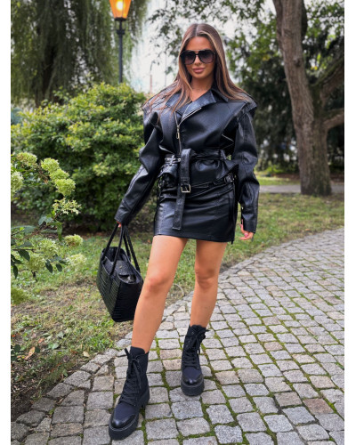 Spódnica z klamrami La Milla czarna