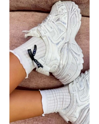 Skarpetki z kokardką La Milla ecru