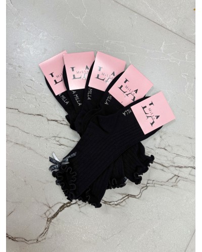 Skarpetki z kokardką La Milla czarne