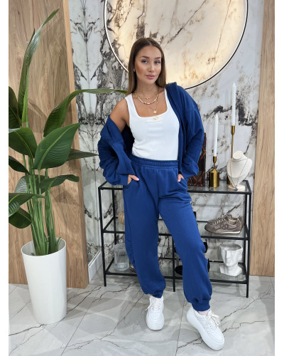 Komplet dresowy z bluzą By o la la...! navy blue