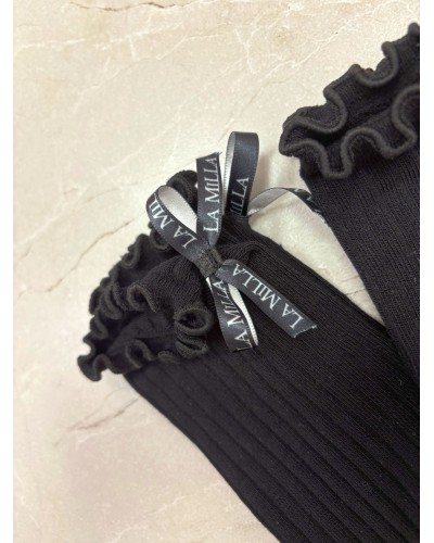 Skarpetki z kokardką La Milla czarne