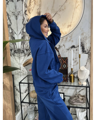 Komplet dresowy z bluzą By o la la...! navy blue