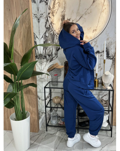 Komplet dresowy z bluzą By o la la...! navy blue