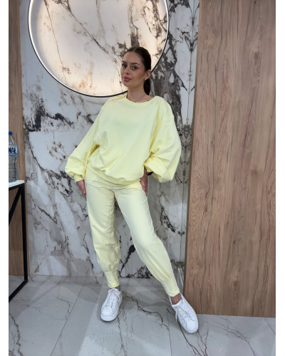 Spodnie dresowe z wywijaną gumą By o la la...! sunshine