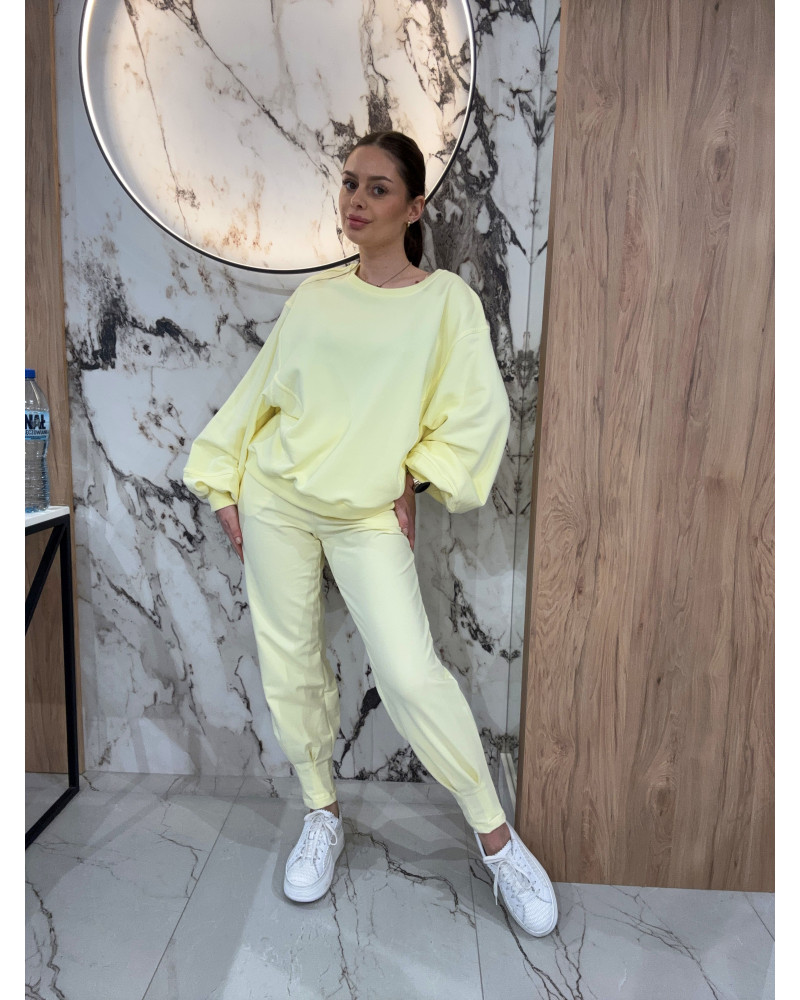 Spodnie dresowe z wywijaną gumą By o la la...! sunshine