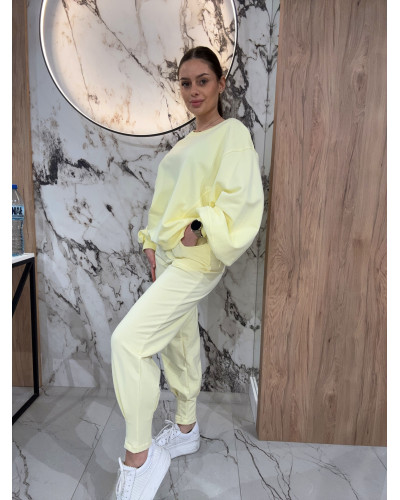 Spodnie dresowe z wywijaną gumą By o la la...! sunshine