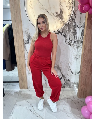 Bokserka prążkowana Wiosna By o la la...! red kiss