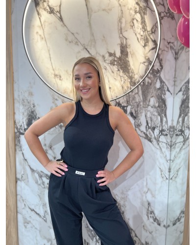 Bokserka prążkowana Wiosna By o la la...! czarna