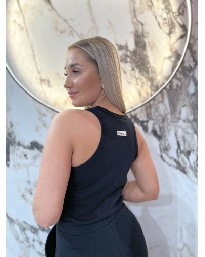 Bokserka prążkowana Wiosna By o la la...! czarna