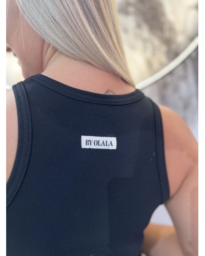 Bokserka prążkowana Wiosna By o la la...! czarna