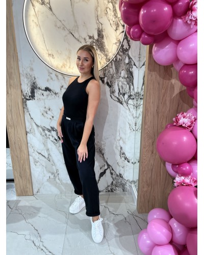 Bokserka prążkowana Wiosna By o la la...! czarna