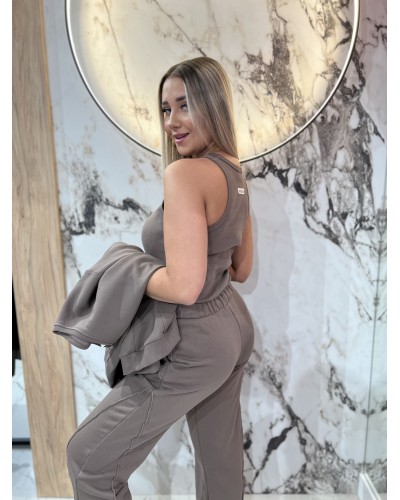 Bokserka prążkowana Wiosna By o la la...! kakao