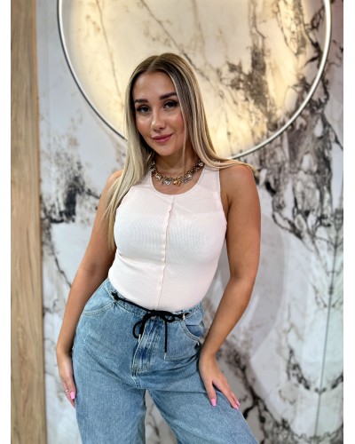 Prążkowana bokserka z przeszyciem By o la la...! nude