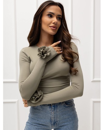 Bluzka ROSE oliwkowa