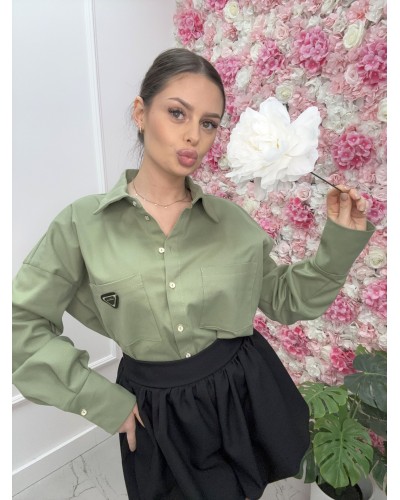 Koszula a'la jeansowa logo La Milla szałwiowa