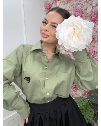 Koszula a'la jeansowa logo La Milla szałwiowa