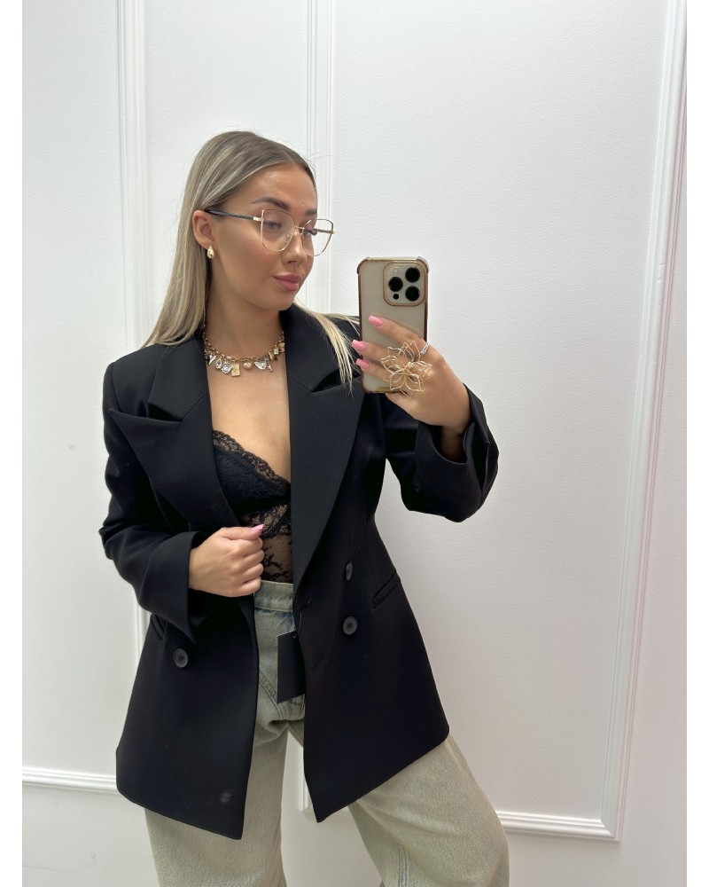 Marynarka taliowana EMO czarna