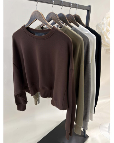 Bluza gładka By o la la...! olive