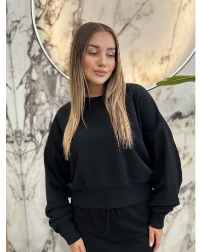 Bluza gładka By o la la...! czarna