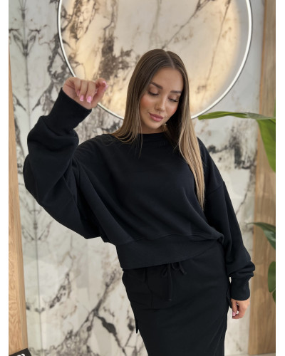 Bluza gładka By o la la...! czarna