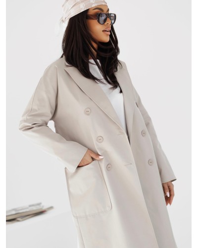 Trencz By o la la...! beżowy