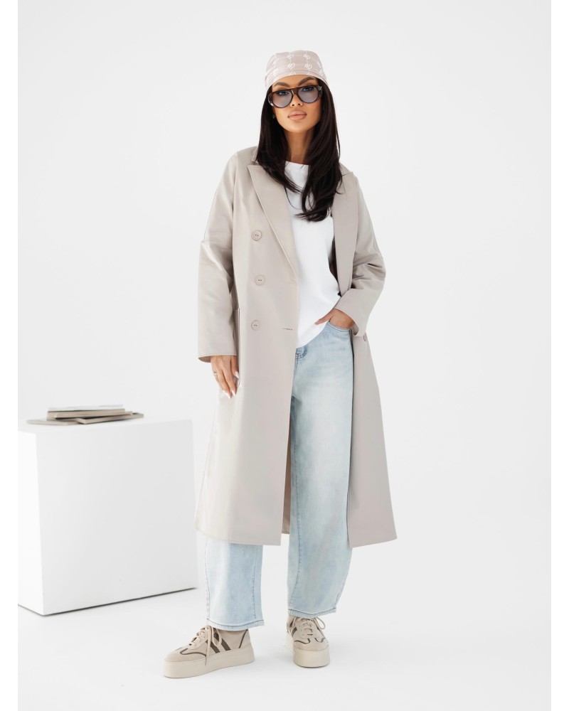 Trencz By o la la...! beżowy