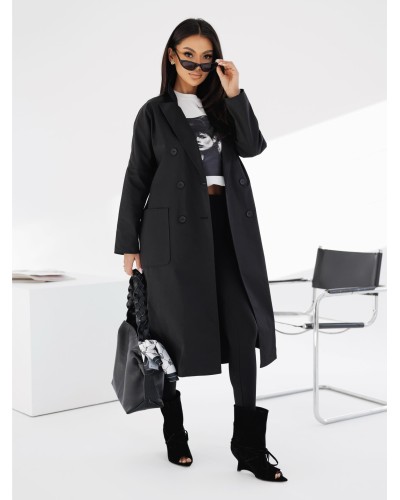 Trencz By o la la...! czarny