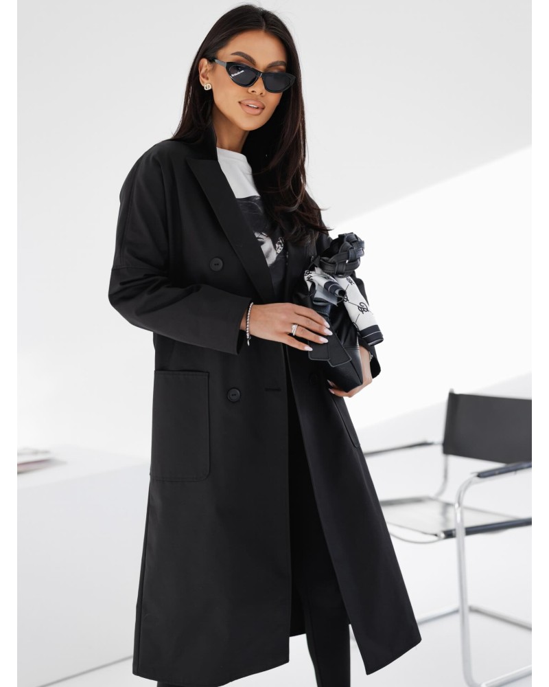 Trencz By o la la...! czarny