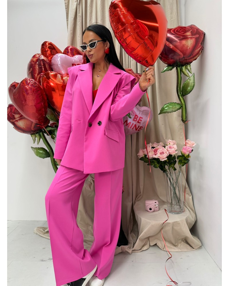 Spodnie z szeroką nogawką La Milla różowe