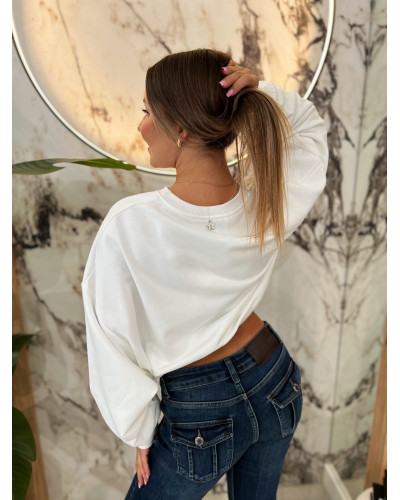 Bluza gładka By o la la...! perła