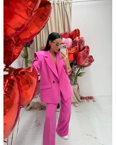 Spodnie z szeroką nogawką La Milla różowe