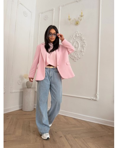 Marynarka dresowa SLAY cukierkowy róż