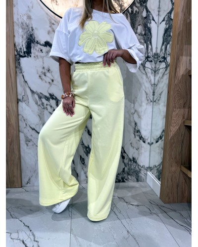 Spodnie dresowe z szeroką nogawką By o la la...! sunshine