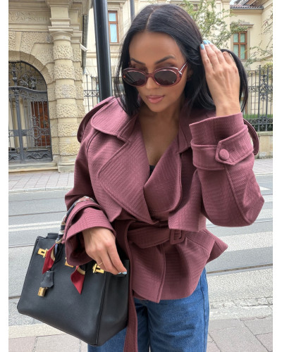 Krótki płaszcz La Milla szminka