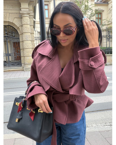 Krótki płaszcz La Milla szminka