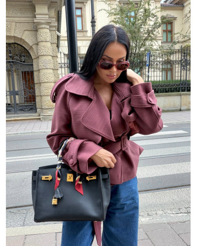 Krótki płaszcz La Milla szminka