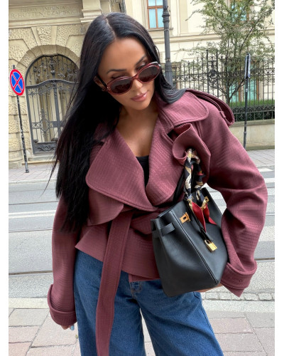 Krótki płaszcz La Milla szminka