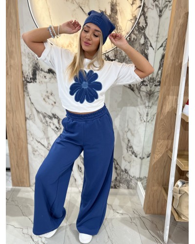 Spodnie dresowe z szeroką nogawką By o la la...! denim