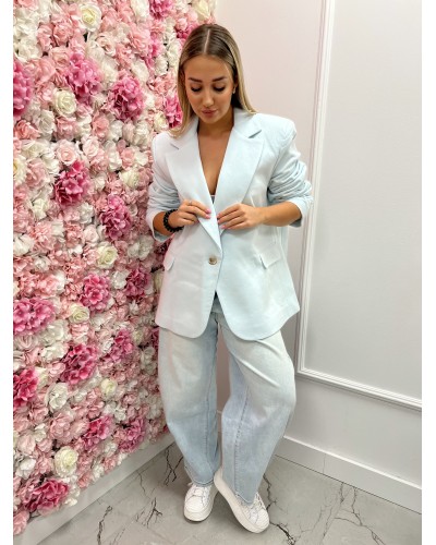 Marynarka dresowa SLAY błękitna