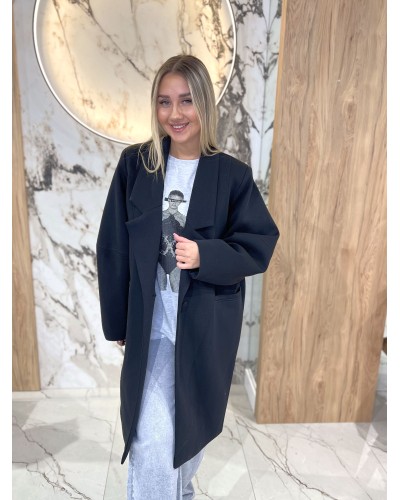 Płaszcz dresowy By o la la...! czarny