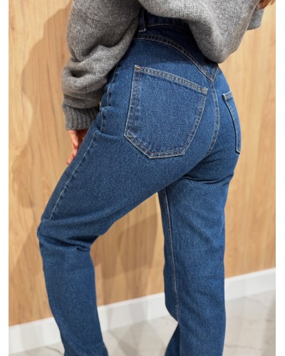 Spodnie jeansowe stringi La Milla niebieskie
