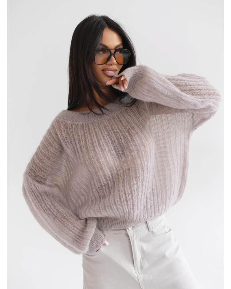 Sweter moherowy mgiełka By o la la...! fango