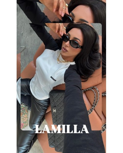 Basic reglan La Milla biały z czarnym